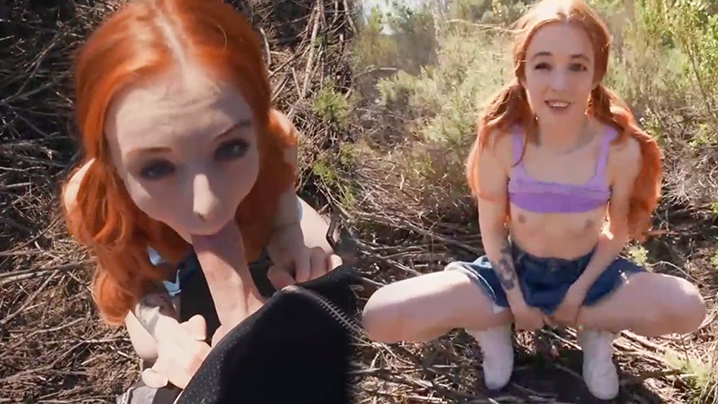 真正的青少年 - 扎辫子的红发少女 Madi Collins 喜欢在她的 Gigner 阴户上享受温暖的精液