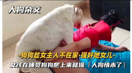 人狗杂交-狗狗趁女主人不在家强奸她女儿-女孩在睡觉狗狗爬上来就操「人狗情未了!